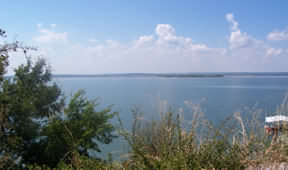 A view across the main part of Lake Bridgeport-almost 3 miles wide!